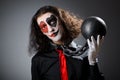 Clown with shackles Royalty Free Stock Photo