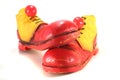 Clown shoes with clown noses Royalty Free Stock Photo