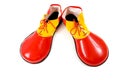 Clown Shoes on White Royalty Free Stock Photo