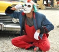 Clown street artist in Italy