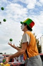 Clown street artist in Italy