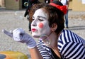 Clown street artist in Italy