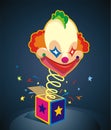 Clown Surprise! Royalty Free Stock Photo