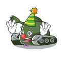 Clown tank mascot cartoon style Royalty Free Stock Photo