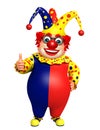Clown with thumbs up sign Royalty Free Stock Photo