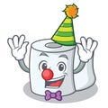 Clown tissue character cartoon style Royalty Free Stock Photo