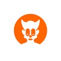 Clown User profile icon. Avatar forum symbol. Placeholder for social networks, forums. Face sign internet online