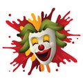 clown. Vector illustration decorative design