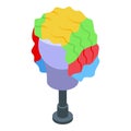 Clown wig icon, isometric style Royalty Free Stock Photo