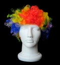 Clown Wig on a Mannequin Head Royalty Free Stock Photo