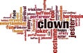 Clown word cloud