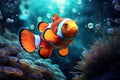 Clownfish underwater. Generate Ai