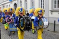Clowns in carnival street parade