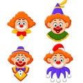 Clowns head collection
