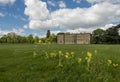 Spetchley House and cowslips Worcestershire Royalty Free Stock Photo