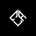 CLR letter logo design on black background. CLR creative initials letter logo concept. CLR letter design