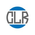 CLR letter logo design on white background. CLR creative initials circle logo concept.