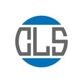 CLS letter logo design on white background. CLS creative initials circle logo concept. Royalty Free Stock Photo