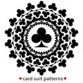 Club card suit pattern