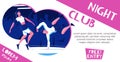 Club Dancers Horizontal Banner