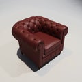 Club leather armchair