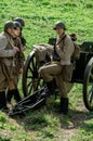 Club role-play reconstruction of one of the battles of World war 2 in the Kaluga region of Russia.