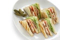 Club sandwich , clubhouse Sandwich Royalty Free Stock Photo