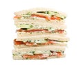 Club Sandwiches with Salmon Royalty Free Stock Photo