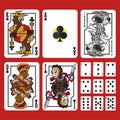 Club Suit Playing Cards Full Set Royalty Free Stock Photo