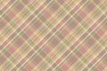 Club texture textile fabric, crease pattern check seamless. International vector plaid background tartan in pastel and red colors