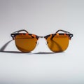 Clubmaster Tortoise Shell Sunglasses With Yellow Lenses