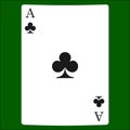 Clubs card suit icon , playing cards symbols Royalty Free Stock Photo
