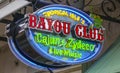 Clubs and restaurants in New Orleans Bourbon Street French Quarter - NEW ORLEANS, LOUISIANA - APRIL 18, 2016