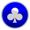 Clubs suit icon