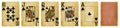 Clubs Suit Vintage Playing Cards Royalty Free Stock Photo