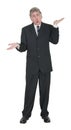 Clueless Businessman Seeking Help, Answers, Isolated Royalty Free Stock Photo