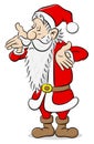 Clueless santa claus cartoon