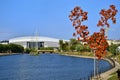 Cluj Arena stadium on the banks of the Somesul-Mic river