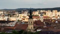 Cluj Napoca city as seen from Cetatuia Hill near by Royalty Free Stock Photo