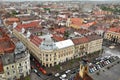Cluj Napoca city top view. Romania