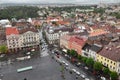 Cluj Napoca city top view. Romania