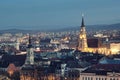 Cluj Napoca at dusk Royalty Free Stock Photo