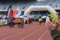 The finish line of Cluj Napoca maraton