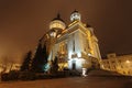 Cluj Napoca Orthodox Cathedral by night Royalty Free Stock Photo