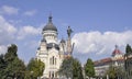 Cluj-Napoca RO, September 24th: Avram Iancu Monument in Cluj-Napoca from Transylvania region in Romania Royalty Free Stock Photo