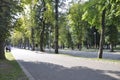 Cluj-Napoca RO, September 24th: Central Park Main Alley in Cluj-Napoca from Transylvania region in Romania