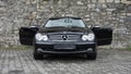 Cluj Napoca/Romania-April 7, 2017: Mercedes Benz W209 Coupe - year 2005, Elegance equipment, 19 inch alloy wheels, lamb doors Royalty Free Stock Photo