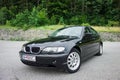 Bavarian beautiful historic car - black metallic paing and original alloy wheels.