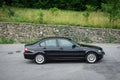 Bavarian beautiful historic car - black metallic paing and original alloy wheels.