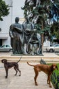 Klein, Sincai and Maior monument in Cluj Napoca, Romania